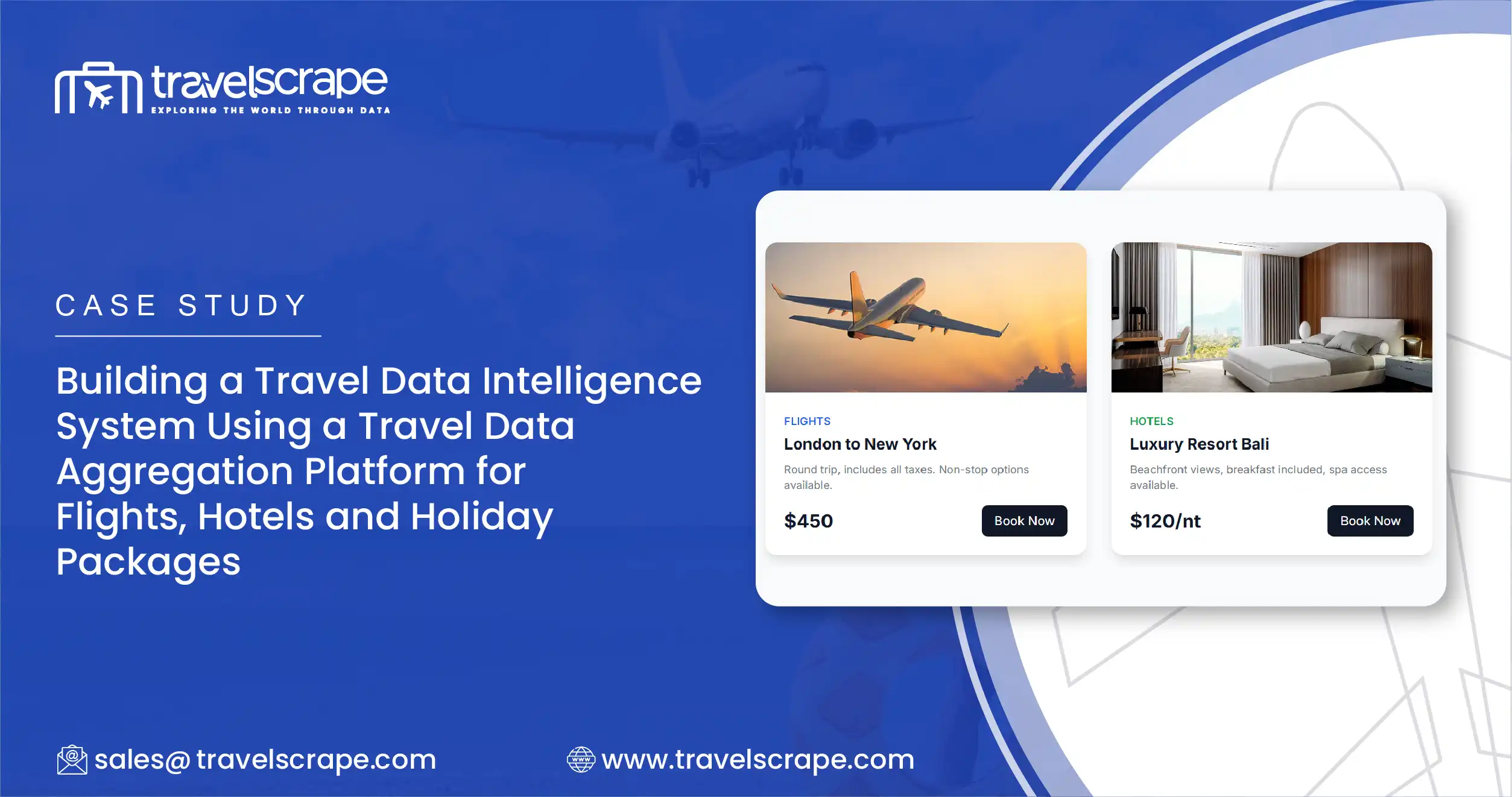 Travel Data Aggregation Platform for Flights, Hotels and Holiday Packages